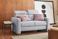 Sit&More 2-Sitzer Bologna, inklusive Kopfteilverstellung und Federkern