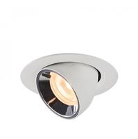 SLV LED Deckeneinbauleuchte Numinos Gimble in Weiß und Chrom 7W 670lm 2700K 20°