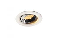 SLV LED Deckeneinbauleuchte Numinos Move in Weiß und Chrom 7W 720lm 3000K 55°