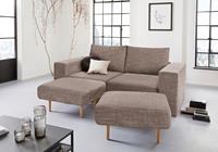 Looks By Wolfgang Joop 3-Sitzer Looksv, Verwandlungssofa: aus Sofa wird Sofa mit 2 Hockern
