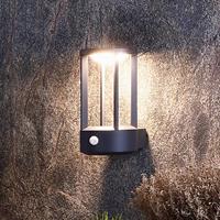 Deko-Light Sensor-buitenwandlamp Albaldah, LED, donkergrijs