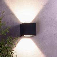 Deko-Light LED buitenwandlamp Jabbah, donkergrijs, up/down