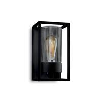 Moretti Luce Buitenwandlamp CubicÂ³ 3365 zwart/helder