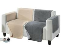 Erwin Müller Sessel- und Sofaschoner-Set 3-tlg. Baumwollmischung grau Gr. 100 x 200