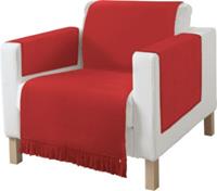 Erwin Müller Sessel- und Sofaschoner-Set 3-tlg. Baumwollmischung rot Gr. 50 x 200