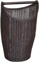 möbeldirektonline Wäschekorb/Rattankorb Aron mit Griff, braun