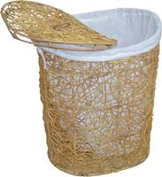 möbeldirektonline Wäschekorb/Rattankorb Arno beige