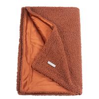 Esprit Kuscheldecke einfarbig 130x170cm TEDDY hautfreundlich rot/braun Gr. 130 x 170