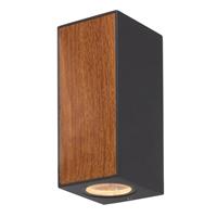 Lucande Cimala buitenwandlamp 2xGU10 hoogte 16,5cm