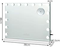 COSTWAY Schminkspiegel mit 15 LED Beleuchtung weiß