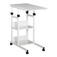 HOMCOM bijzettafel, modern design, multifunctioneel, stevig hout, eenvoudig te monteren, 80 x 40 x 82 cm | Aosom.nl