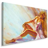 Karo-art Schilderij - Ballerina, Print op Canvas, 5 maten