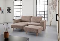 Looks By Wolfgang Joop 3,5-Sitzer Looksv, Verwandlungssofa: aus Sofa wird Sofa mit 2 Hockern