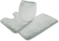 Badematte »Rabbit« my home, Höhe 30 mm, strapazierfähig, Polyester, rechteckig, 3-tlg. Stand-WC Set, Kaninchenfell-Haptik, einfarbige Badematten