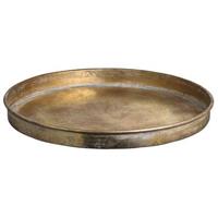 Leen Bakker Dienblad Krist - goudkleurig - 4,2xØ47 cm