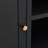 VidaXL TV-Schrank Schwarz 105x35x52 cm Stahl und Glas 