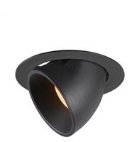 SLV LED Deckeneinbauleuchte Numinos Gimble in Schwarz 37,4W 3600lm 4000K 40°
