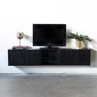 Giga Meubel Hangend Tv-meubel Zen Zwart 200cm - 