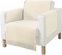 Erwin Müller Sessel- und Sofaschoner-Set 3-tlg. Baumwollmischung natur Gr. 50 x 200