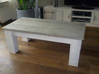 Het Steigerhouthuis Steigerhouten Salontafel Blokpoot - 60 x 60 x 45 cm