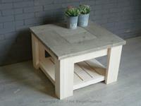 Het Steigerhouthuis Steigerhouten Salontafel Brocant Inbetween - 110 x 100 x 45 cm