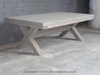 Het Steigerhouthuis Steigerhouten Salontafel Double X - 100 x 60 x 45 cm