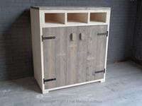 Het Steigerhouthuis Steigerhouten Boekenkast Extra Plus - 160 x 80 x 40 cm