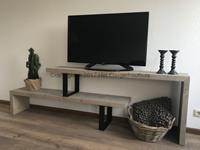 Het Steigerhouthuis Steigerhouten TV Meubel Industrieel Flex - 190 x 40 x 70 cm