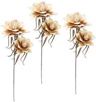 I.GE.A. Kunstbloem Zachte magnolia set van 3 (3 stuks)