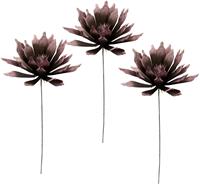I.GE.A. Kunstbloem Soft-suikerbos set van 3 (3 stuks)