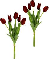 I.GE.A. Kunstbloem Tulpenbos Real touch, set van 2 (2 stuks)