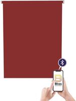 Sunlines Elektrisches Rollo »Akkurollo Structure appgesteuert, blickdicht, , weißer Fallstab«, , blickdicht, ohne Bohren, appgesteuert via Bluetooth