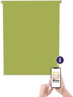Sunlines Elektrisches Rollo »Akkurollo Structure appgesteuert, blickdicht, , weißer Fallstab«, , blickdicht, ohne Bohren, appgesteuert via Bluetooth