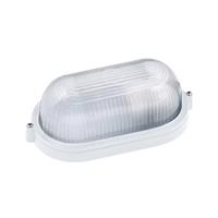 BES LED Led Tuinverlichting - Buitenlamp - Nimrat - Wand - Aluminium Mat Wit - E27 - Ovaal