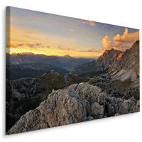 Karo-art Schilderij - Dolomieten, Italië, Berglandschap, Premium Print