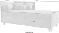 OTTO Schlafsofa »Kona«, mit 7-Zonen-Tonnen-Taschenfederkernmatratze, inklusive Zierkissen-Set bestehend aus: 2 Stk. 40x40cm, 1 Stk. 30x30cm, 1 Stk. 65x45cm, 1x Schlummerrolle 90cm
