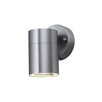 BES LED Led Tuinverlichting - Buitenlamp agnolia 1 - Wand - Rvs Mat Chroom - Gu10 - Rond