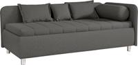 OTTO Schlafsofa »Kiana«, Inklusive Bettkasten, Liegefläche 90/200 cm oder 100/200 cm, mit 5 Zierkissen und 1 Schlummerrolle, Seitenwand wahlweise links oder rechts