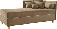 OTTO Schlafsofa »Kona«, mit 7-Zonen-Tonnen-Taschenfederkernmatratze, inklusive Zierkissen-Set bestehend aus: 2 Stk. 40x40cm, 1 Stk. 30x30cm, 1 Stk. 65x45cm, 1x Schlummerrolle 90cm