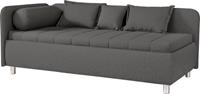 OTTO Schlafsofa »Kiana«, Inklusive Bettkasten, Liegefläche 90/200 cm oder 100/200 cm, mit 5 Zierkissen und 1 Schlummerrolle, Seitenwand wahlweise links oder rechts