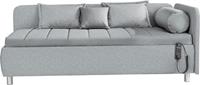 OTTO Schlafsofa »Kiana«, Liegefläche wahlweis 90/200 cm oder 100/200 cm, inklusive Bettkasten, mit Zierkissen-Set bestehend aus: 2 Stk. 40x40cm, 1 Stk. 30x30cm, 2 Stk. 65x45cm, 1x Schlumme