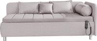 OTTO Schlafsofa »Kiana«, Liegefläche wahlweis 90/200 cm oder 100/200 cm, inklusive Bettkasten, mit Zierkissen-Set bestehend aus: 2 Stk. 40x40cm, 1 Stk. 30x30cm, 2 Stk. 65x45cm, 1x Schlumme