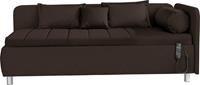 OTTO Schlafsofa »Kiana«, Liegefläche wahlweis 90/200 cm oder 100/200 cm, inklusive Bettkasten, mit Zierkissen-Set bestehend aus: 2 Stk. 40x40cm, 1 Stk. 30x30cm, 2 Stk. 65x45cm, 1x Schlumme