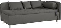 OTTO Schlafsofa »Kiana«, Liegefläche wahlweis 90/200 cm oder 100/200 cm, inklusive Bettkasten, mit Zierkissen-Set bestehend aus: 2 Stk. 40x40cm, 1 Stk. 30x30cm, 2 Stk. 65x45cm, 1x Schlumme