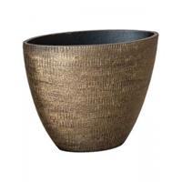 Ter Steege Planter Ryan Shiny Gold ovale gouden bloempot voor binnen 33 cm ovaal