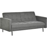 HOMCOM Schlafsofa 3-Sitzer Bettsofa 187 cm x 91 cm x 85 cm - grau