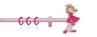 Good Life Gardinenstange Prinzessin Leonie, 1 läufig-läufig, ausziehbar, pink-rosé