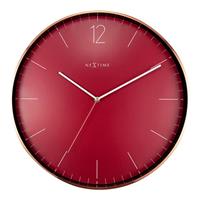 NeXtime Essential 40 cm wandklok (Kleur: rood)