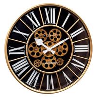 NeXtime William 50 cm wandklok (Kleur: zwart)