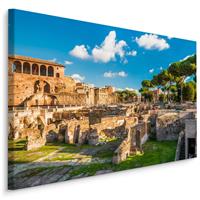Karo-art Schilderij - Forum van Trajanus, Rome Italië, Premium Print